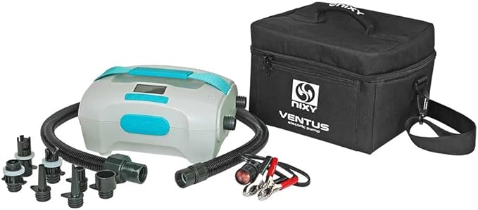 Ventus SUP Pump, iSUP Electric Air Pump for Inflatable Stand Up Paddle Boards by NIXY, 1-20PSI High Pressure, 12V Dual Sta...
