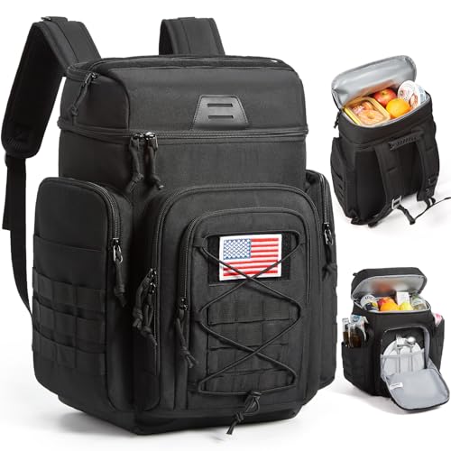 TOURIT Tactical Backpack Cooler Insulated Leak Proof, 42Can/30L Large Cooler Backpack Insulated Waterproof, Ice Chest with...