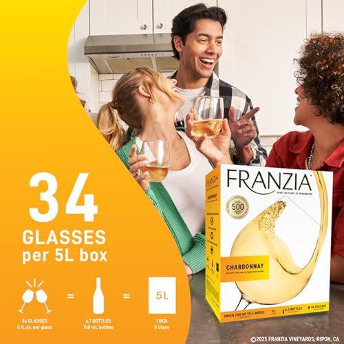 Franzia Chardonnay, White Wine, 5 Liters