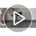 TASALON Saddle Stool - Ergonomic Saddle Chair - Comfortable Saddle Stool with Wheels - Swivel Salon Cutting Stool for Kitc...