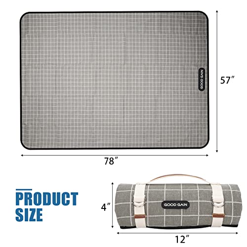 Picnic Outdoor Blankets Waterproof Extra Large - Beach Mat Sand Free Foldable with Carry Strap | Portable Camping Blanket...