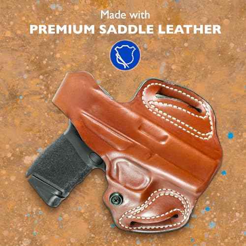 DeSantis Thumb Break Mini Slide Holster, Outside The Waistband Gun Holster, Fits RUGER-57 with RED DOT Sight, RUGER-57 Without RED DOT Sight, Adjustable Tension Device, Right-Hand Draw, Black