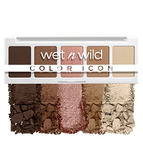 wet n wild Color Icon Eyeshadow Makeup 5 Pan Palette, Matte, Shimmer, Metallic, Long Wearing, Rich Buttery Pigment, Cruelt...