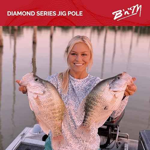 B&M DIA82 8 ft. Diamond Jig Fishing Pole - 2 Piece