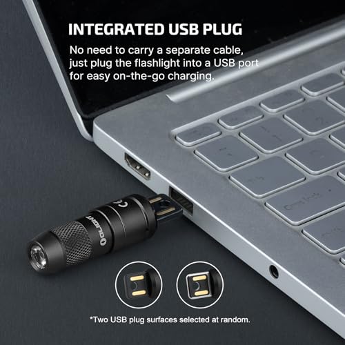 OLIGHT IMINI 2 EDC Rechargeable Keychain Flashlight, 50 Lumens Compact and Portable Mini LED Keyring Lights with Built-in ...