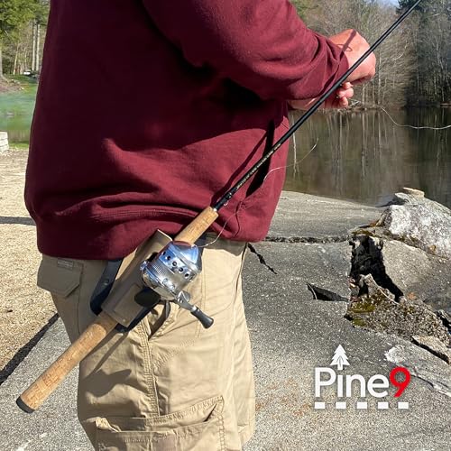 Pine 9 Ambie Fishing Rod Holster - Original Patented Hands-Free Fishing Pole Holder - Ambidextrous Left or Right Hip Carry...