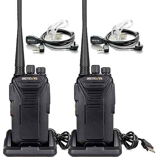 Retevis RT27V MURS Radios, Walkie Talkies with Earpiece, Long Range, Rechargeable, Low-Traffic Channel, Durable, Two Way Radios for Hunting Camping Farm£¨2 Pack£©