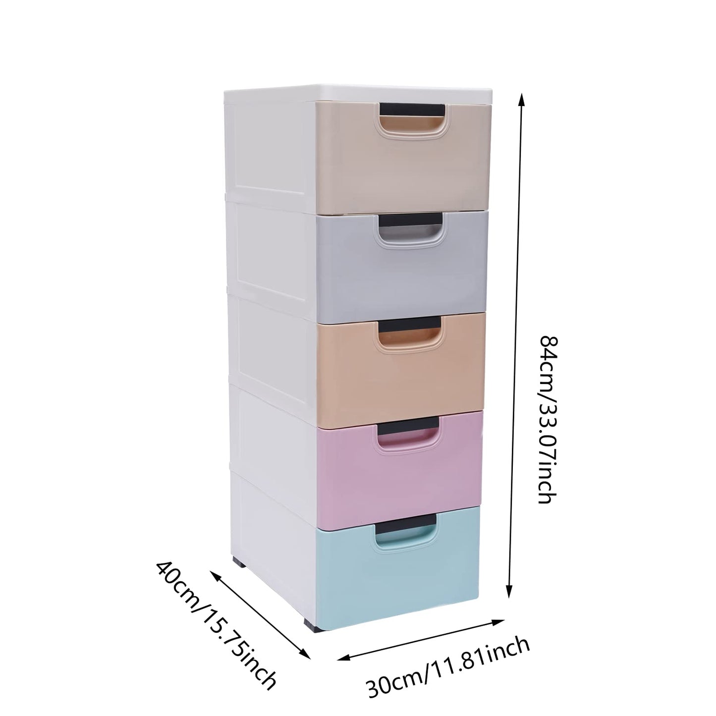 Plastic Drawer 5-layer Closet Storage Baby Clothes Organizer Plastic Dresser with Drawers Dresser Clothes Drawer Small Kids Dressers for Bedroom Clothes Playroom Furniture Toys