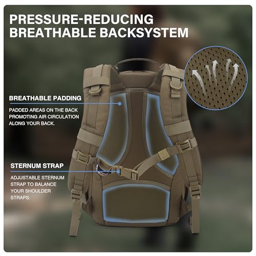 Mardingtop Military Tactical Backpack for Men 20L Molle Rucksack EDC Daypack for Hiking,Travel,Camping, Hunting