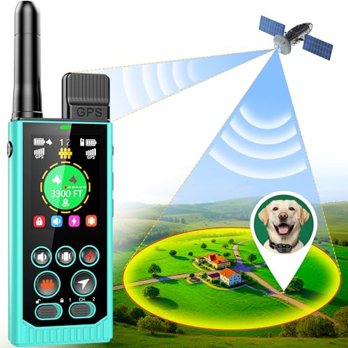 Easehope 3-in-1 Wireless GPS Dog Fence (Industry-First Off-Grid System): No Subscription, No App, Real-Time Tracker, Train...