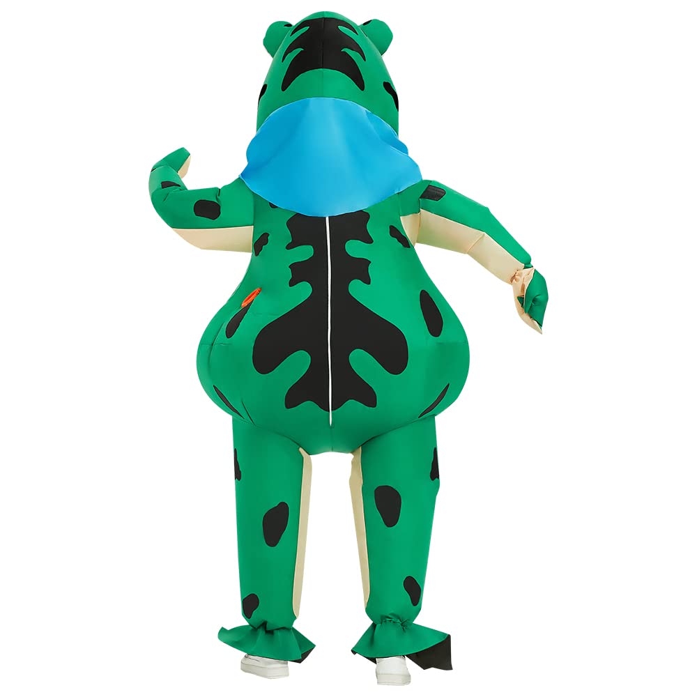 JASHKE Inflatable Frog Costume for Adults - Blow up Halloween Costume