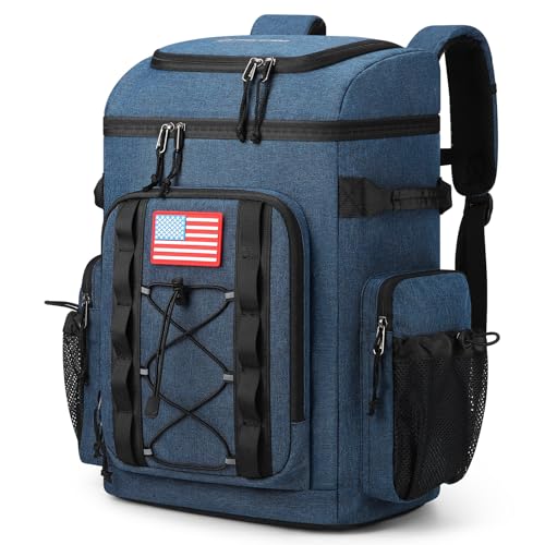 Maelstrom Backpack Cooler,Soft Lightweight Leakproof Cooler Backpack,Men Women 35/50 Can Insulated Cooler Bag,Keeps Hot/Co...