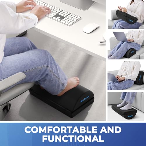 BlissTrends Foot Rest for Under Desk at Work-Versatile Foot Stool with Washable Cover-Comfortable Footrest with 2 Adjustab...