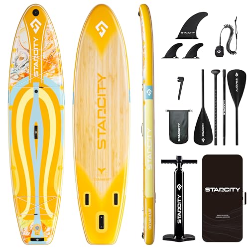 Starcity 11'6"*34"*6" Stand Up Paddle Board,Inflatable Paddle Boards for Adults w/a Simple and Non Slip Design, Moderate L...