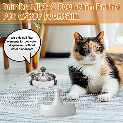 Sweetude 36 Pack Pet Charcoal Filters Pet Fountain Filter Replacement Charcoal Water Filter Compatible with Drinkwell 360 ...