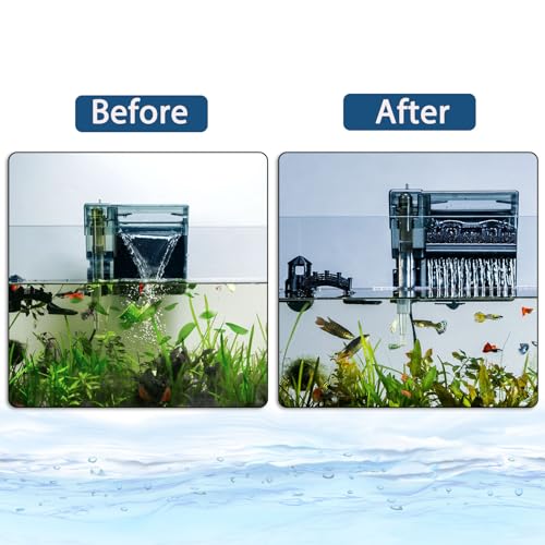 HOZOE Aquarium Filter Baffle, Fish Tank Accessory, Helps Maintain a Calm Water Surface and Slow Down Water Flow, Fish Tank...