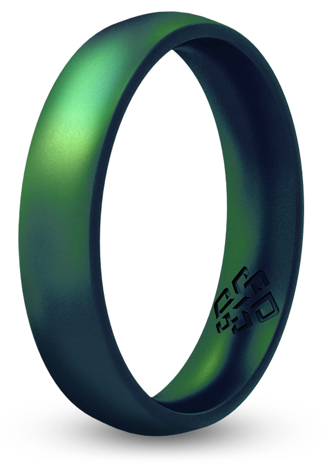 Knot Theory Enchanted Forest Silicone Ring for Men Women - Breathable Comfort Fit 6mm Wedding Band Size 6