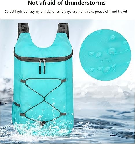 16L Hiking-Daypack Lightweight Outdoor Cycling Foldable Backpack, Storage Bag, Large Capacity Hiking Backpack for Travel S...