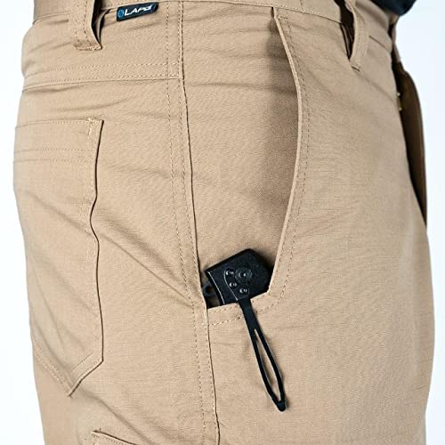 LAPG Men's Core Cargo Tactical Pants, Stretch Waistband, Lightweight & Durable Ripstop CCW Cargo Pants for Men