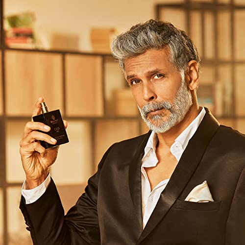 BellaVita Luxury CEO Man Perfume for Men (3.38 fl.oz) | Long-Lasting Men's Perfume with Lemon, Lavender, Tonka Vetiver & Moss Fragrance for Man | CEO Parfum for Men | Vegan & Cruelty-Free Fragrance