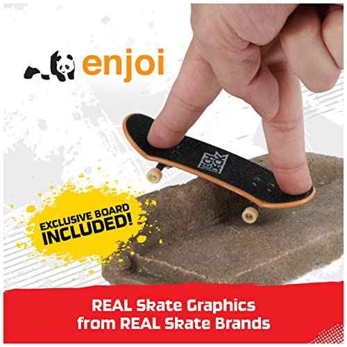 TECH DECK DIY Concrete Reusable Modeling Playset with Exclusive Enjoi Fingerboard, Rail, Molds, Skatepark Kit, Kids Toy for Boys and Girls Ages 6 and up
