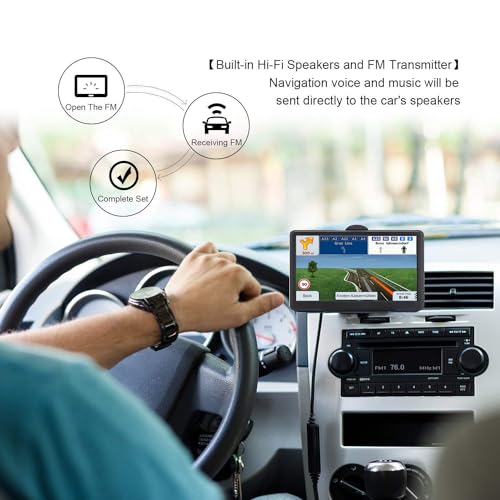 GPS Navigation for Car Truck - Navigation System 7 Inch Touchscreen Navigator with，2025 Map (Free Lifetime Updates),RV Veh...
