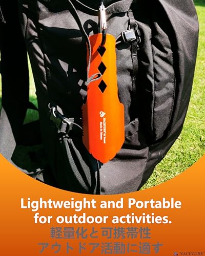 Ultralight Backpacking Trowel Aluminum Shovel Small Potty Multitool with Longer Handle Design Essential for Hiking, Campin...