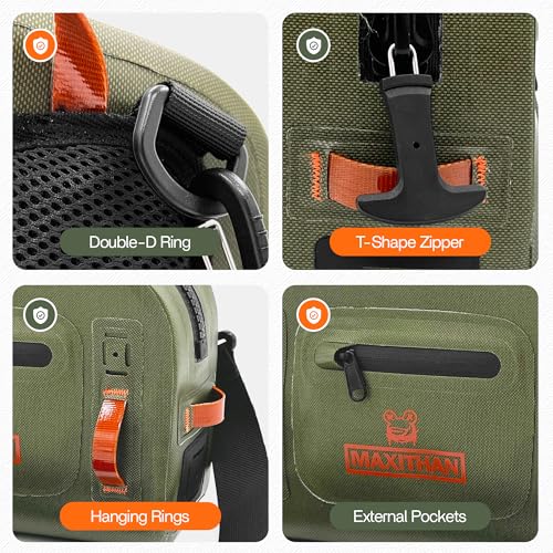 Lehigh Crossing, Waterproof Fishing Waist Pack, Fly Fishing Fanny Pack, Submersible Lumbar Pack