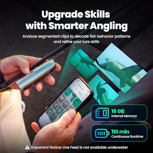 Fishing CamX Fishing Camera/Finder/CanFish, HD 1080P &136°Ultra-Wide-Angle,656FT ROV Waterproof/Motion Sensing/Segmented I...