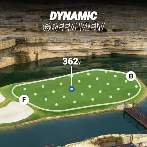 Blue Tees Golf Ringer - Magnetic Golf GPS Handheld, Touch Screen Display, Water Resistant Golf Distance Range Finder, 40,0...