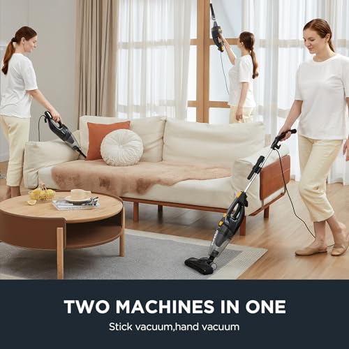 Eureka Blaze Stick Vacuum Cleaner, Powerful Suction 3-in-1 Small Handheld Vac with Filter for Hard Floor Lightweight Uprig...