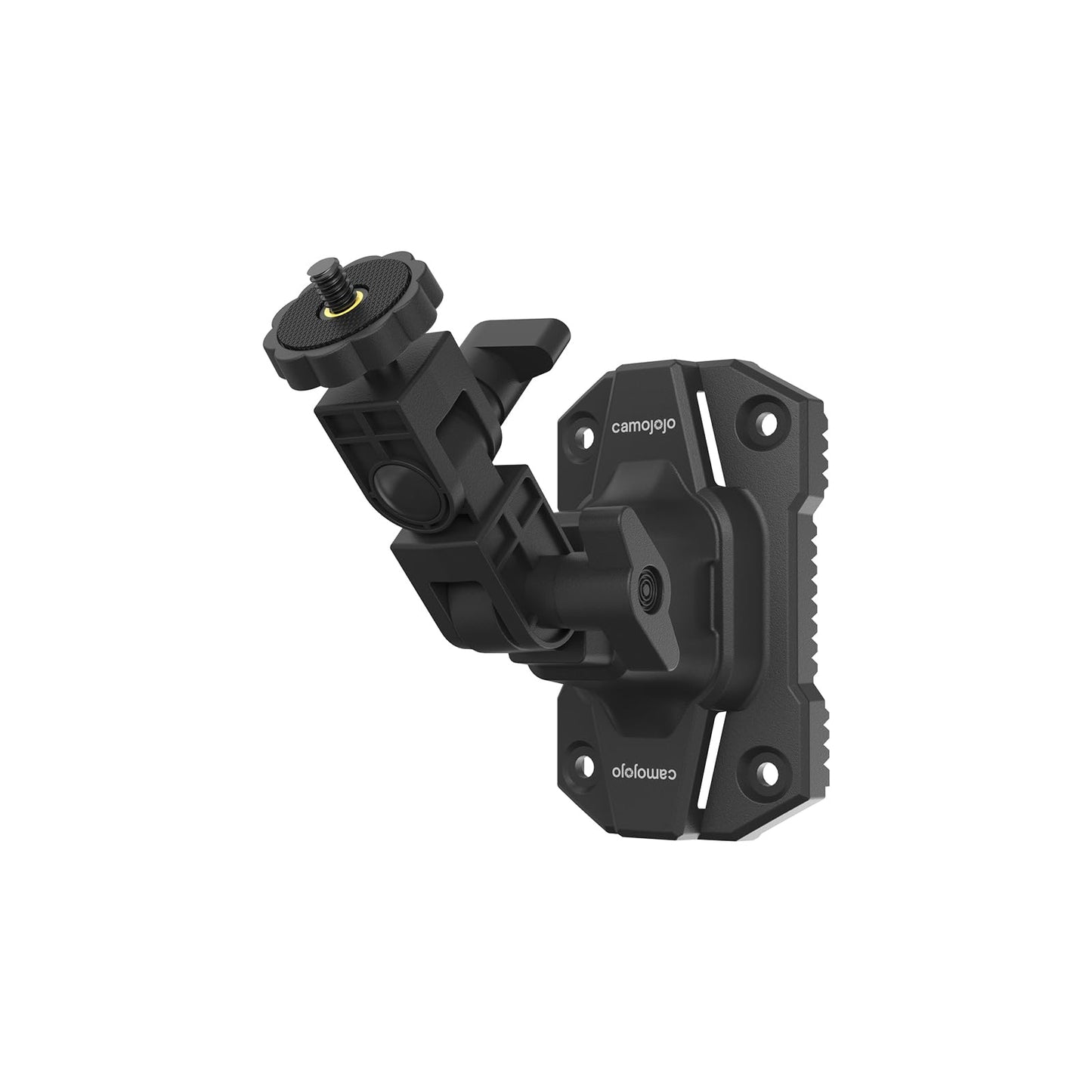 Camojojo Trail Cameras Mounting Bracket With 1/4 -20 Threaded Insert 360Rotating Adjustable Holder For Outdoor Hunting Gear Acce