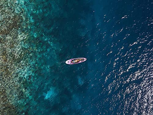 Crew Axel Inflatable Paddle Board 10’33’6” Extra Wide & Lightweight (18lb) Paddle Board – Premium SUP Set Includes 2 Bags,...