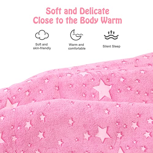 Kids Sleeping Bag for Girls & Boys, Large Kids Sleeping Bag with Pillow, Glow in The Dark Slumber Bag,Soft and Comfortable...