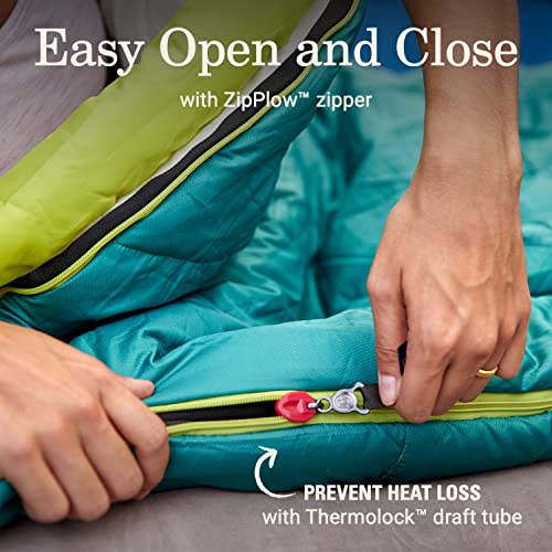 Coleman Big Bay 0/20/40°F Cold-Weather Sleeping Bag, Adult Mummy Sleeping Bag with Headrest, Foot Ventilation, & Storage S...