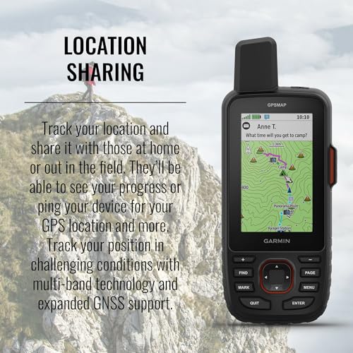 Garmin GPSMAP 67i Rugged Hiking GPS Handheld, Premium inReach Satellite Technology, 425 Hr of Battery Life, Two-Way Messag...