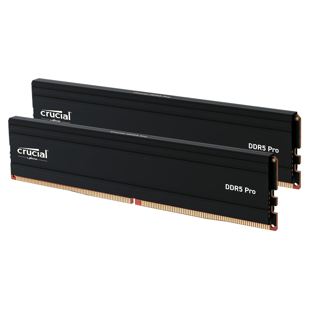 Crucial Pro 96Gb Ddr5 Ram Kit (2X48Gb), 5600Mhz (Or 5200Mhz Or 4800Mhz) Desktop Memory Udimm 288-Pin, Compatible With 13Th Gen I
