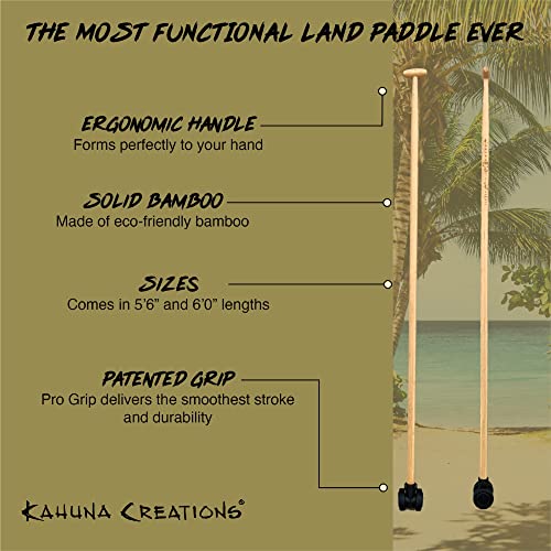 Kahuna Creations Bamboo Stick for Longboard Skateboard Brake and Turn Easier Stand Up Paddle Board (SUP) Crosstrain, Skate...