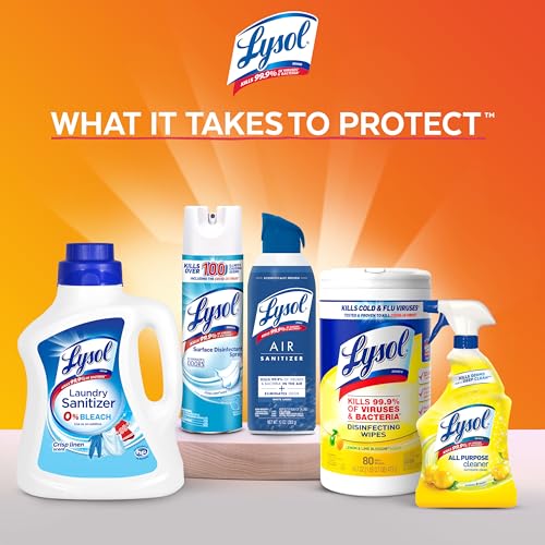 Lysol All Purpose Cleaner Spray, Multi-Purpose Disinfecting Spray, Kitchen & Bathroom Cleaner, Mango & Hibiscus Scent, 32 ...