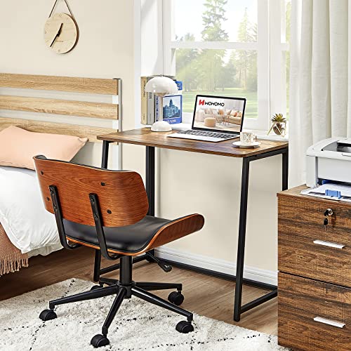 WOHOMO Folding Desk for Small Spaces, 31.5 Inch Foldable Computer Desks, Small Desk for Home Office, Study, Bedroom, Space...