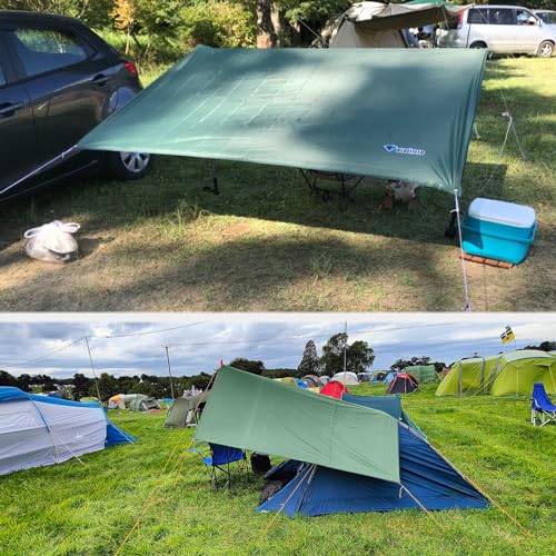 TRIWONDER Hammock Rain Fly Waterproof Tarp Camping Tent Footprint Ground Cloth Backpacking Tarp Camp Shelter Sunshade Mat ...
