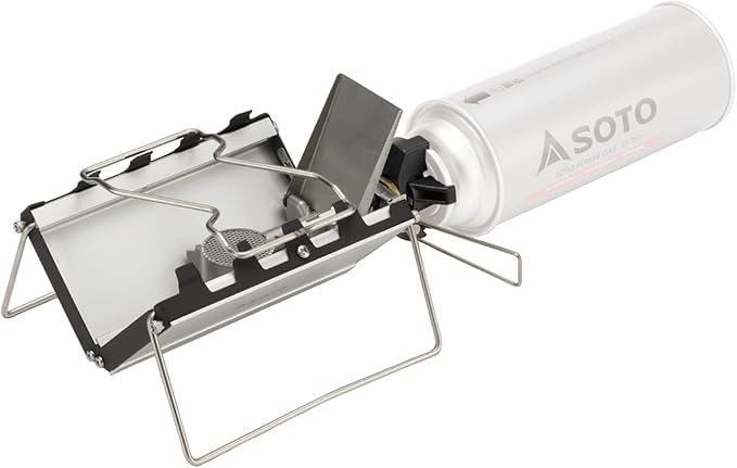 SOTO ST-320 Single Burner, Ultra-thin, 1.0 inch (2.5 cm), Lightweight, Compact, Storage Case, Solo, Camping, Touring, G-St...