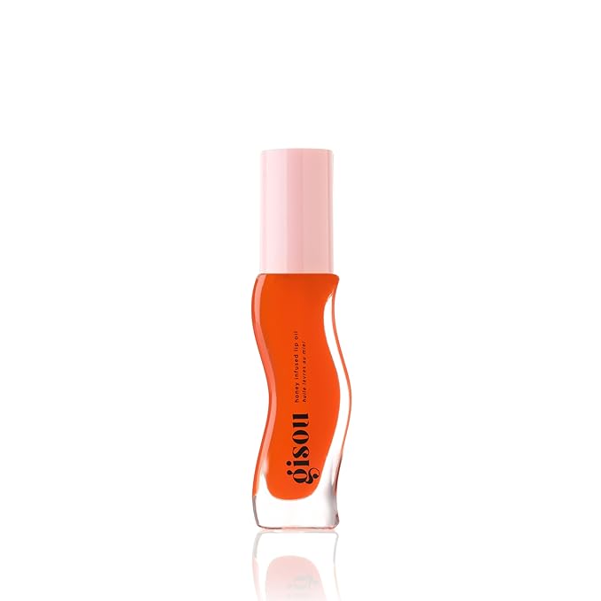 Gisou Honey Infused Hydrating Lip Oil, Nourishing Lip Moisturizer for Dry Lips, 0.27 fl oz (Mango Passion Punch)