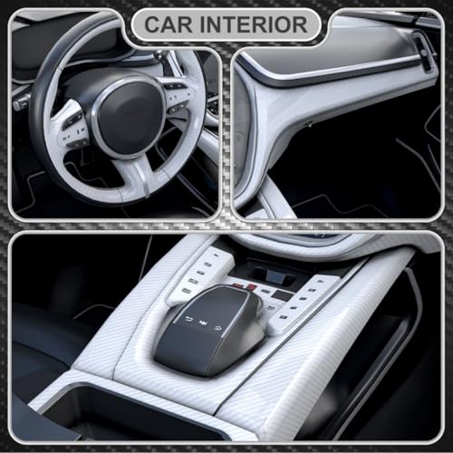 Lypumso 6D Carbon Fiber Vinyl Wrap Roll, Glossy Car Wrap Film Featuring Bubble Free Air Release Technology, Car Moto DIY I...