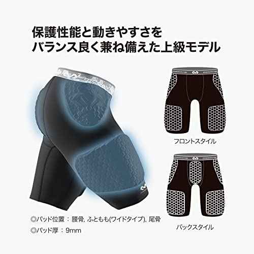 McDavid Compression Padded Shorts with HEX, Hip, Tailbone, Thigh Pads - Girdle Tights for Football, Hockey, Basketball-Unisex