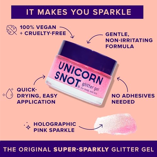 UNICORN SNOT Holographic Face Glitter & Body Glitter Gel | Holiday Glitter Makeup: Stocking Stuffers & Christmas Gift | Ha...