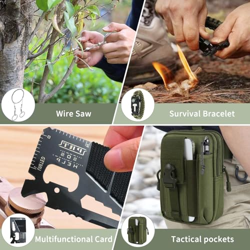 MH MYLUNE HOME Tactical Survival Calendar - 24 Days Xmas Countdown Advent with Waist Pack, Fire Bellows & Poncho | Premium...