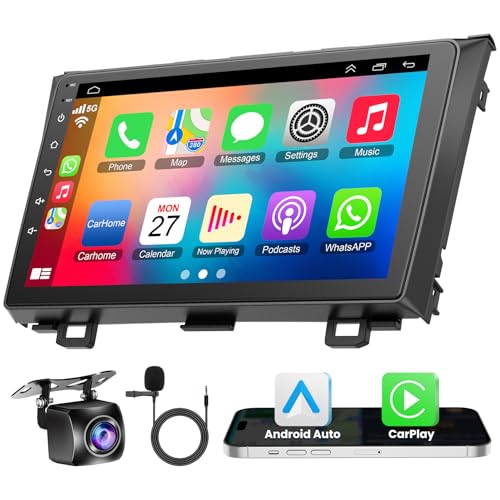 4G+64G Android 12 Car Radio for Honda CRV 2007-2011, 9'' Head Unit Stereo with WiFi/5G, Wireless CarPlay+Android Auto, GPS...