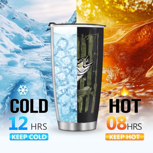 Coffee Travel Insulated Tumblers Mug Cup Water Bottle Fish Style Boys Girls Gifts for Christmas Birthday Children Day Anni...
