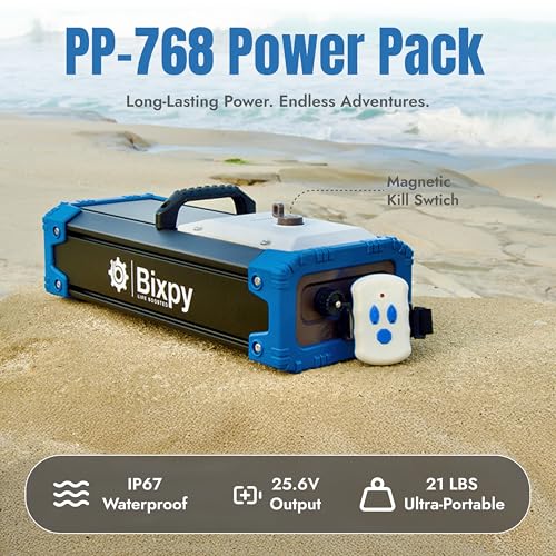 Bixpy K-1 Angler Pro Outboard Kit – Includes K1 Kayak Motor with Remote Control & Quick-Release Mount for Kayaks, Canoes, ...